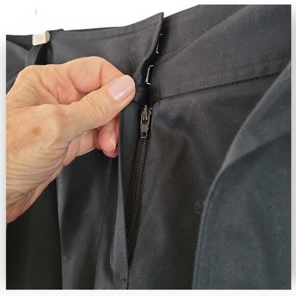 Lafayette 148 black wide legged skimmers gaucho pants size 8 - Picture 4 of 5